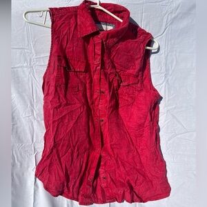 Red button up
